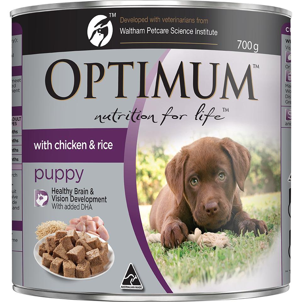 Optimum Puppy Chicken & Rice Wet Dog Food