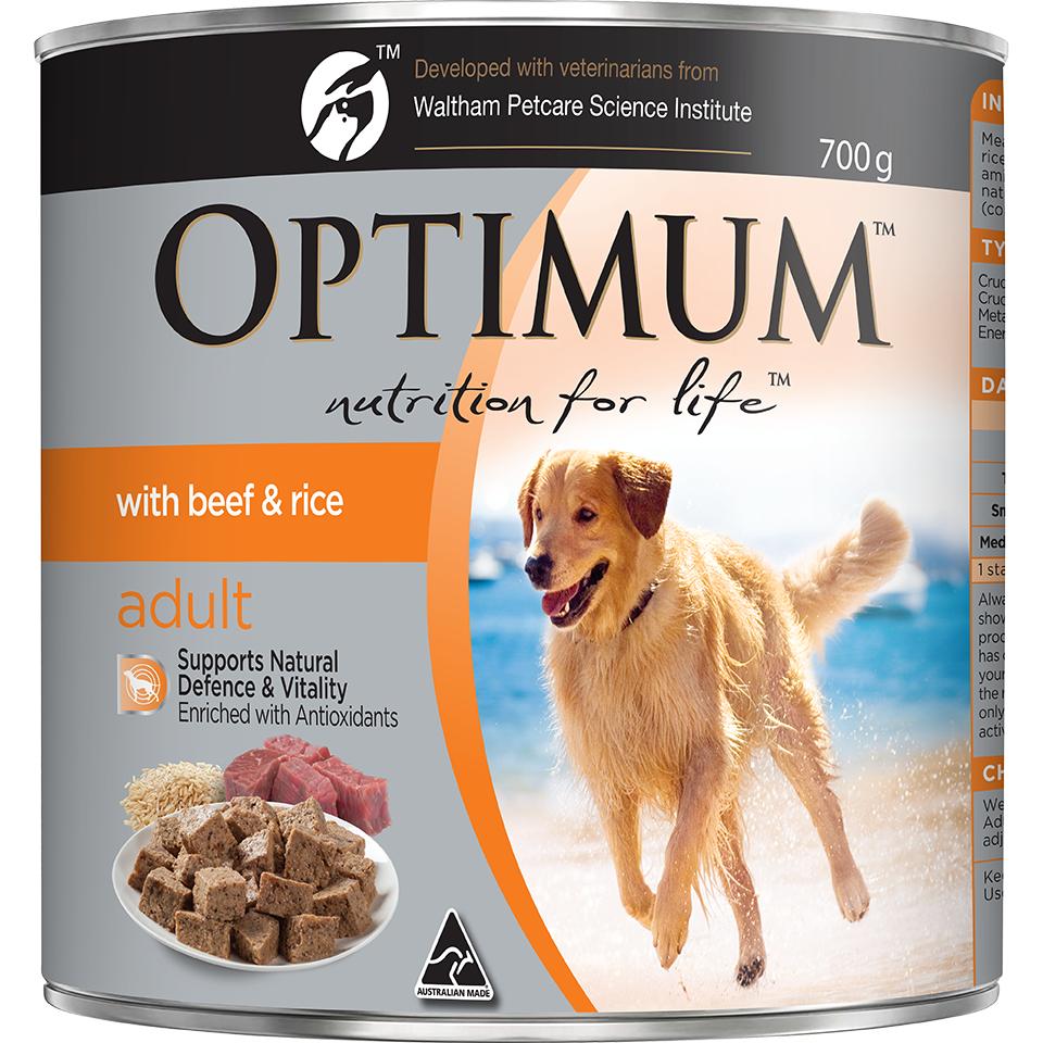 Optimum Beef, Egg & Rice Wet Dog Food