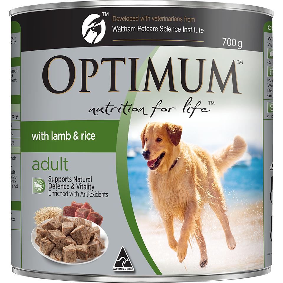 Optimum Lamb & Rice Wet Dog Food