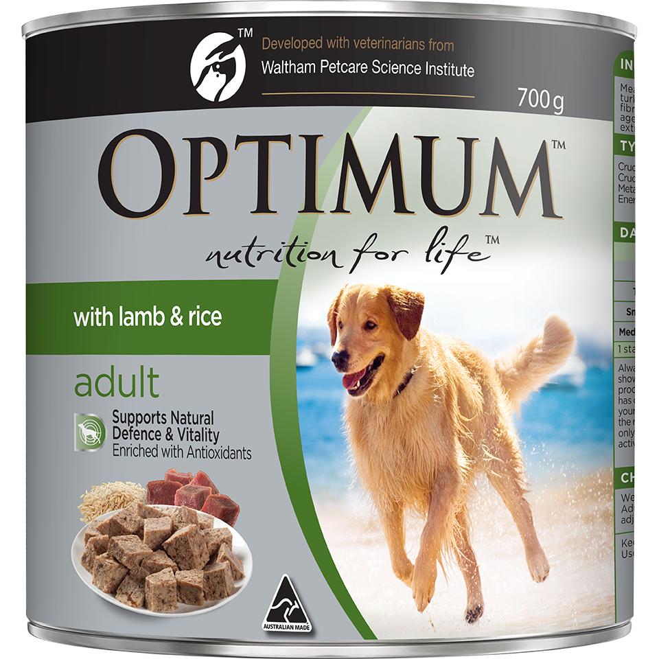 Optimum Lamb & Rice Wet Dog Food