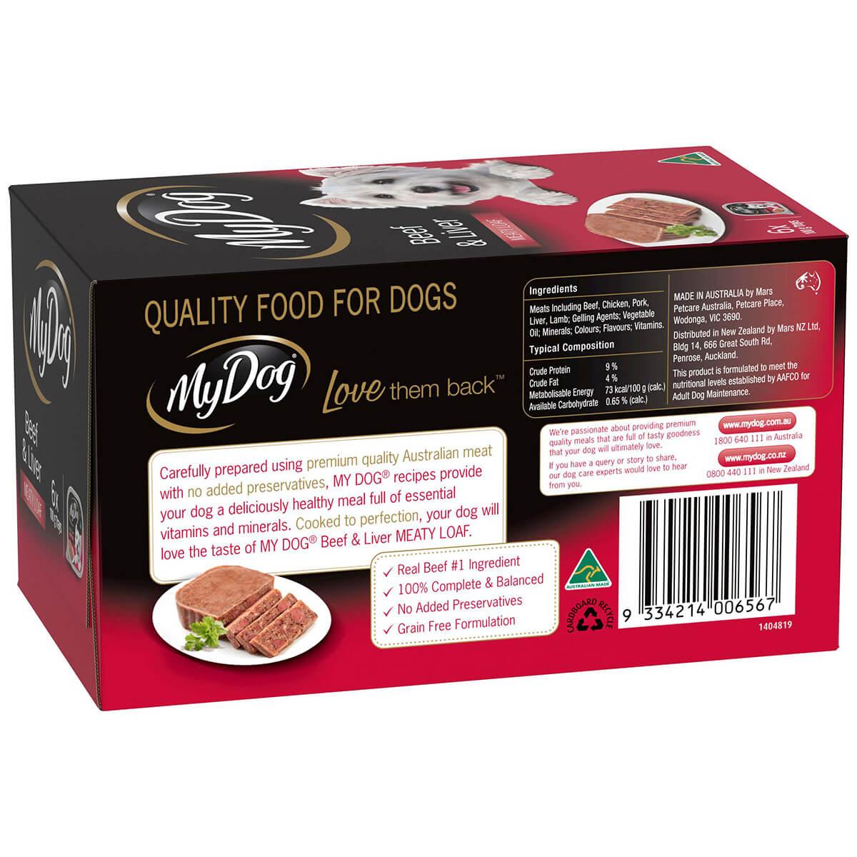 My Dog Adult Beef & Liver Wet Dog Food