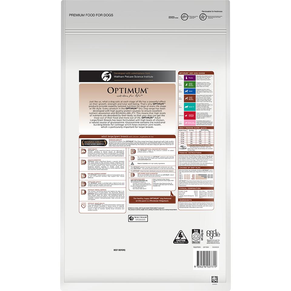 Optimum Large Breed Adult Chicken Dry Dog Food