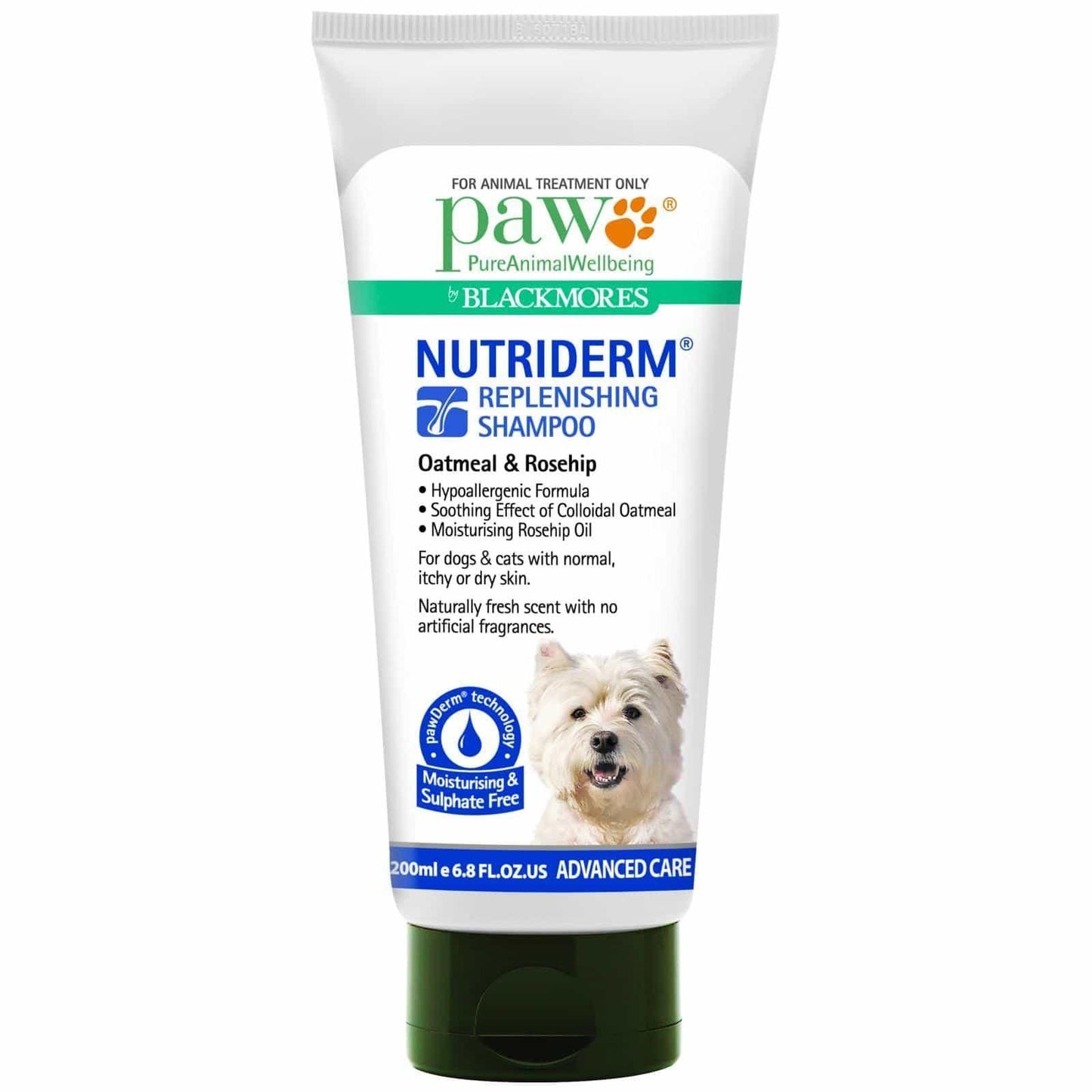 PAW NutriDerm Hypoallergenic and Replenishing  Dog Shampoo