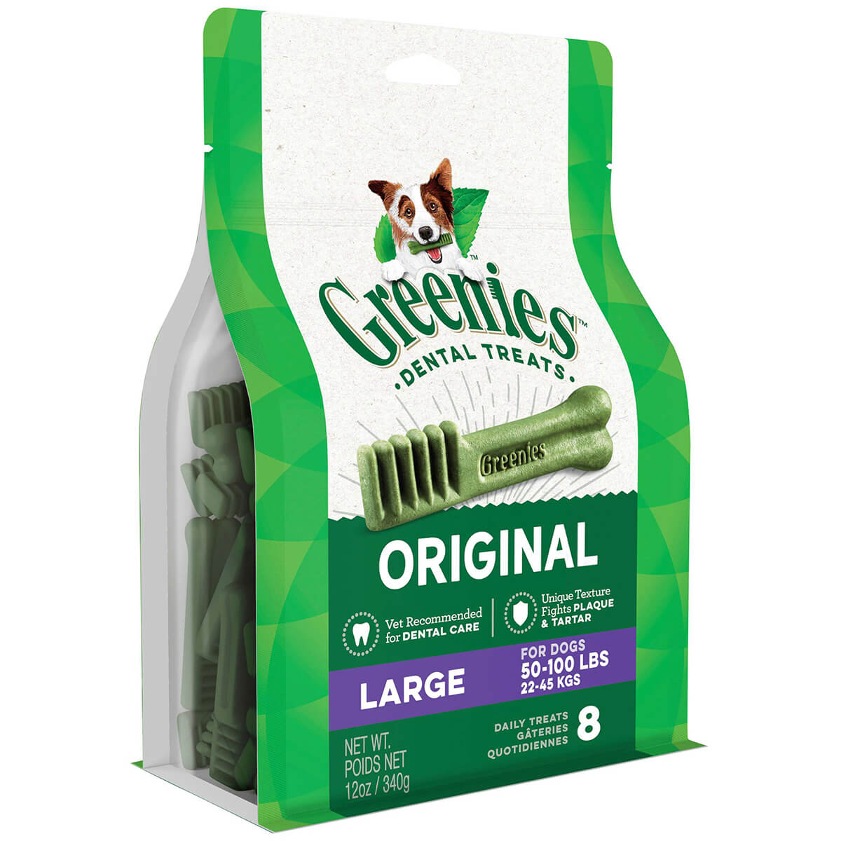 Greenies Large Breed Dental Care Dog Treats Pack