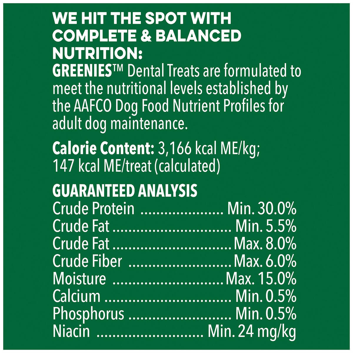 Greenies Large Breed Dental Care Dog Treats Pack