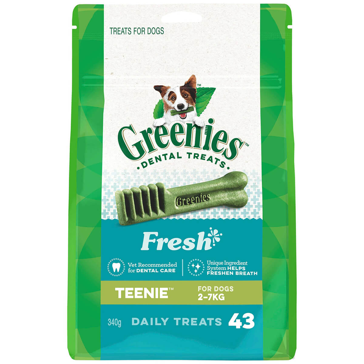 Greenies Freshmint Teenie Dental Chews Dog Treats
