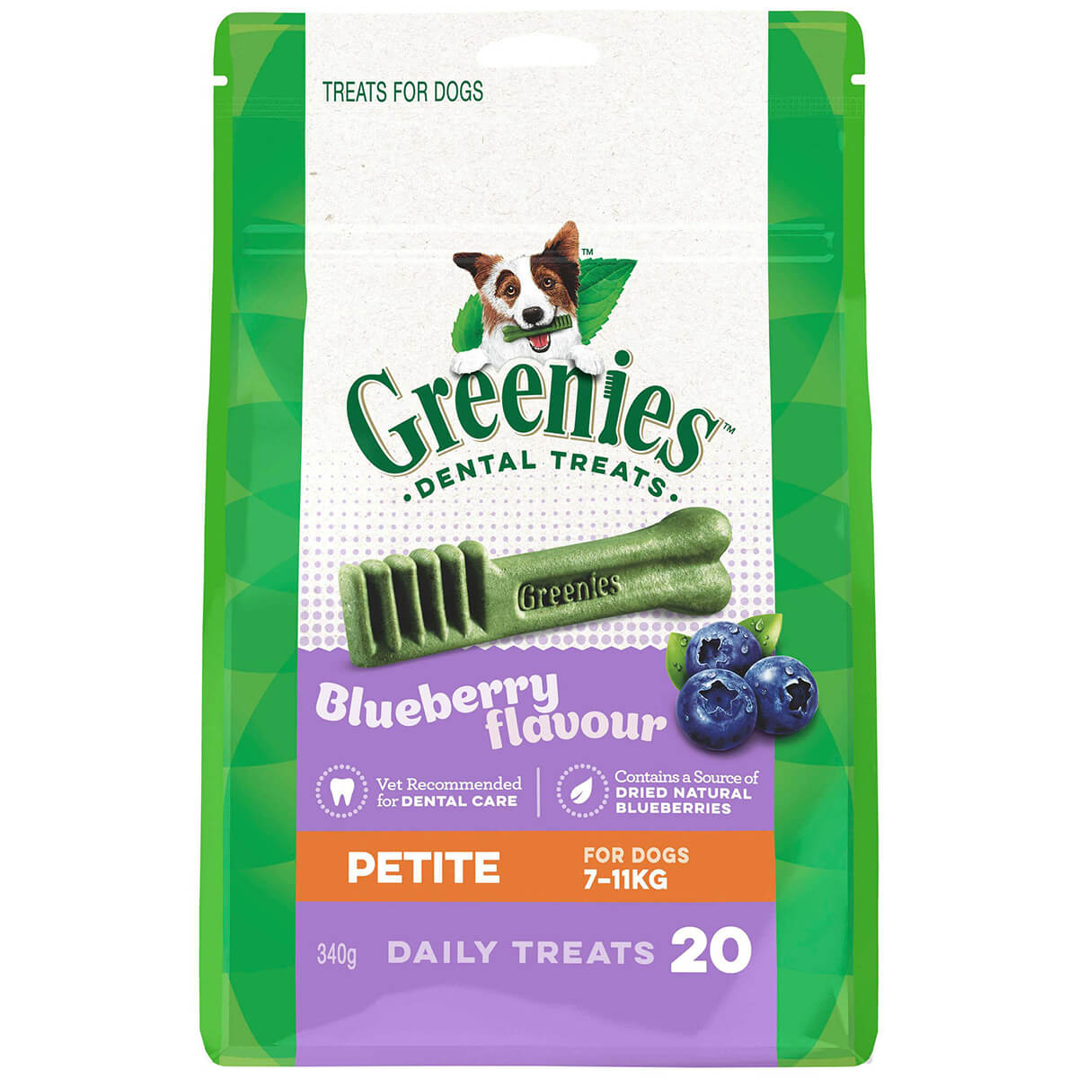 Greenies Blueberry Petite Dental Chews Dog Treats