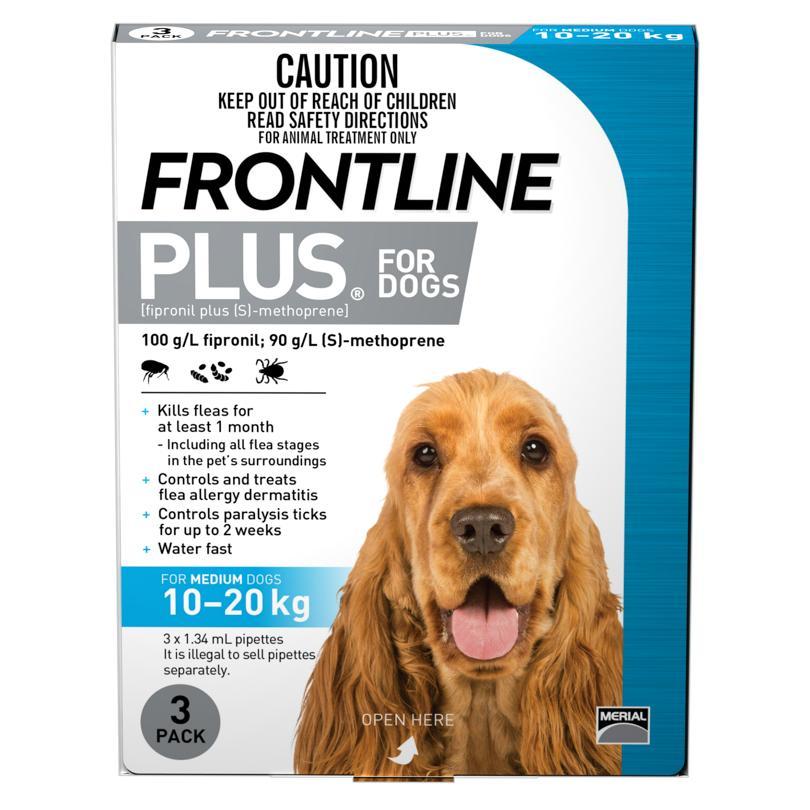 Frontline Plus - Flea Treatment for Dogs 10kg - 20kg