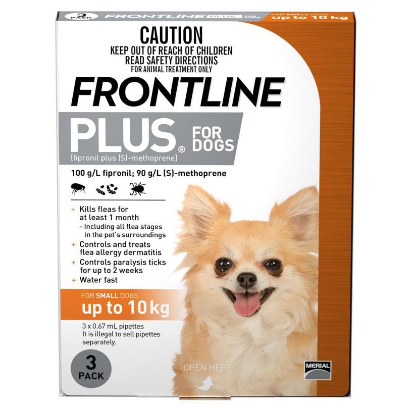 Frontline Plus - Flea Treatment for Dogs  <10kg