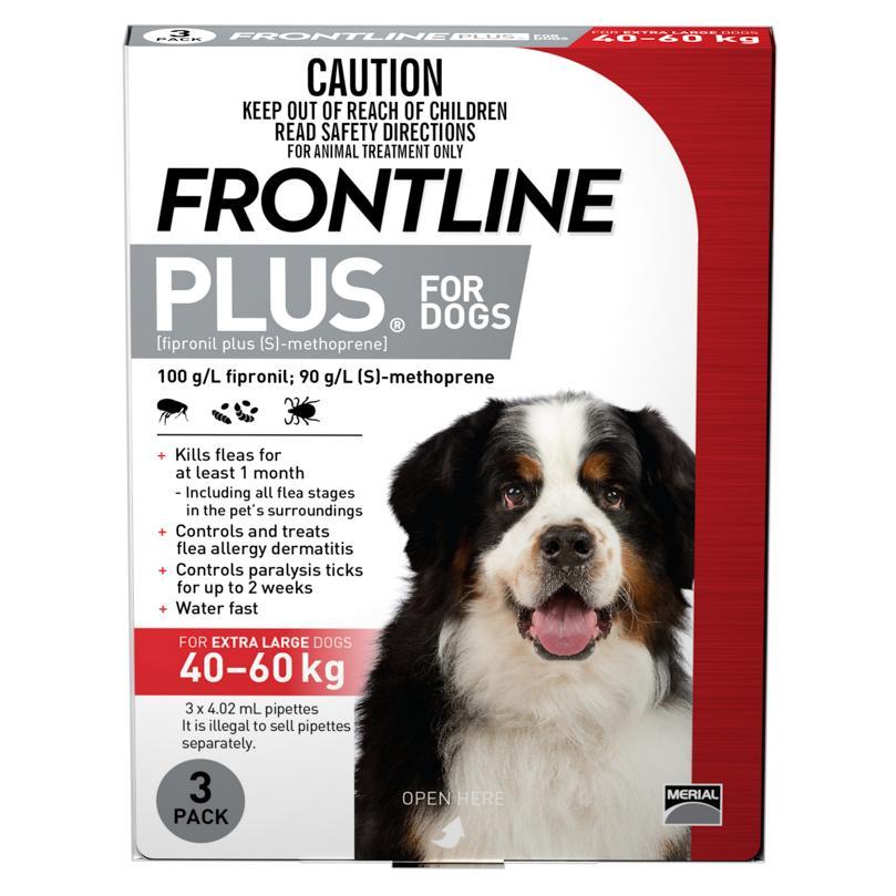 Frontline Plus - Flea Treatment for Dogs 40kg - 60kg
