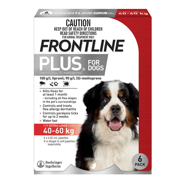 Frontline Plus - Flea Treatment for Dogs 40kg - 60kg