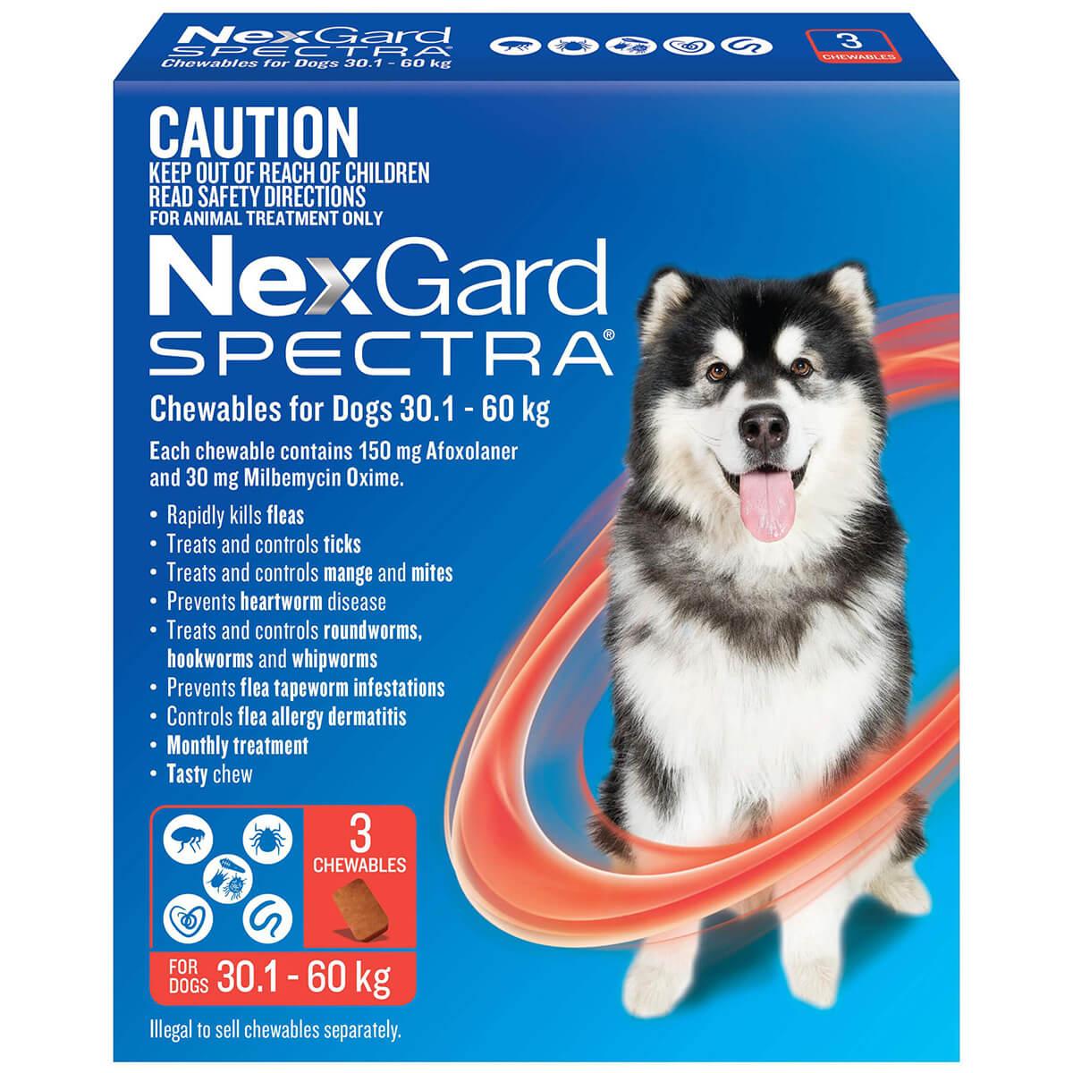 NexGard Spectra chews for dogs  30.1-60kg