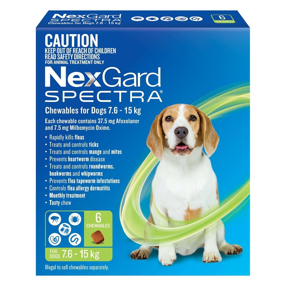NexGard Spectra chews for dogs  7.6-15kg