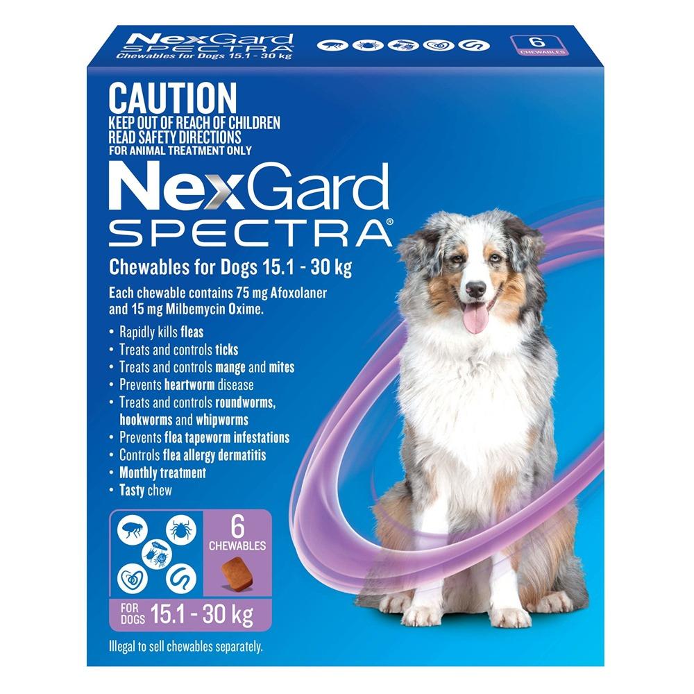 NexGard Spectra chews for dogs  15.1-30kg