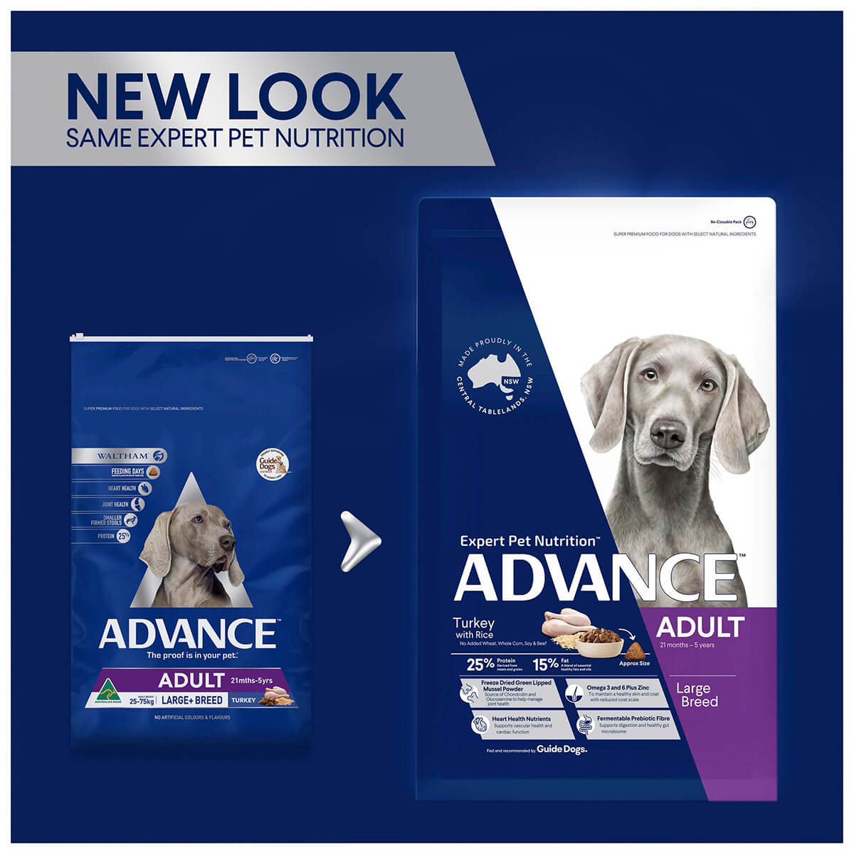 Advance Large Plus Adult Turkey Dry Dog Food