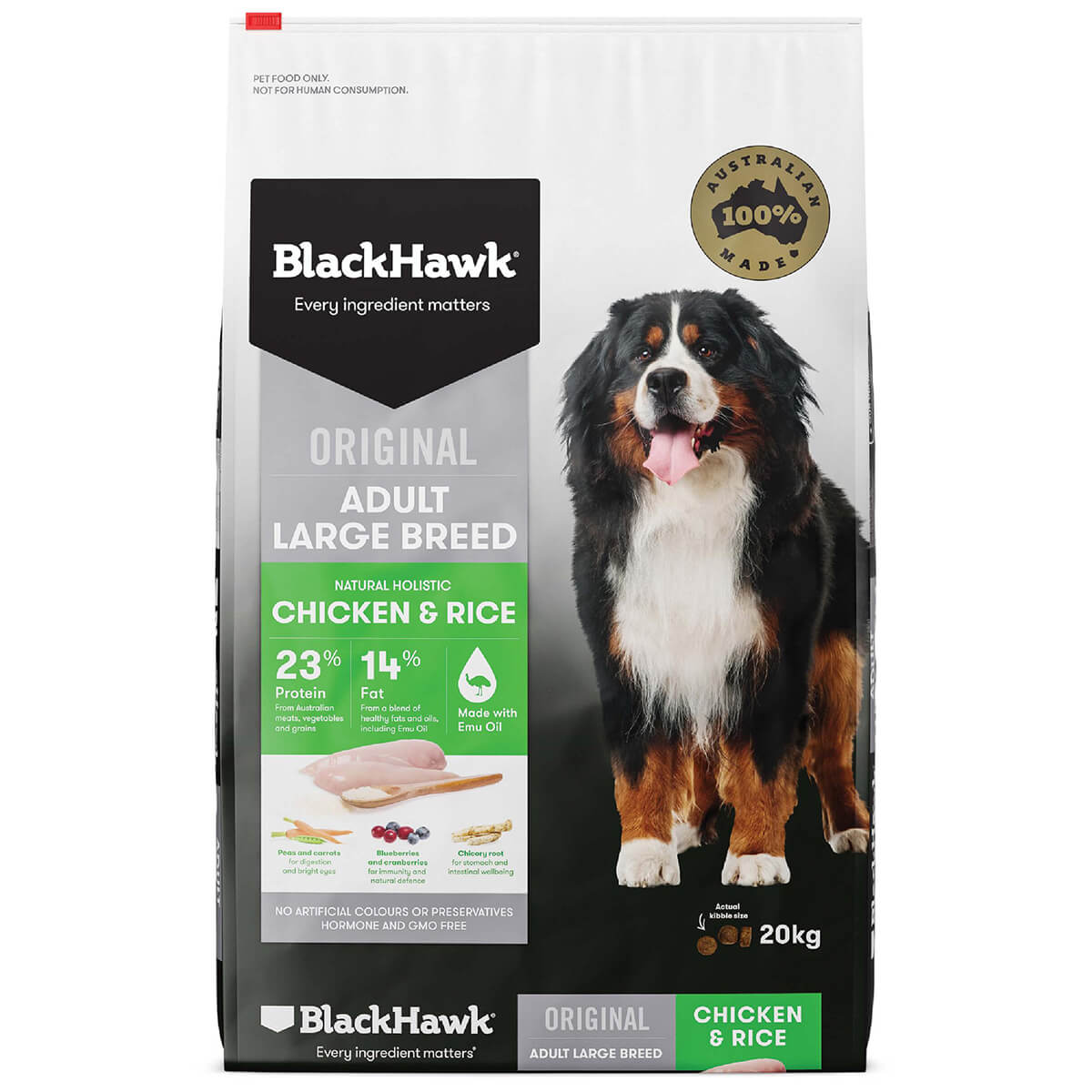 Black Hawk Large Breed Adult Chicken & Rice Dry Dog Food