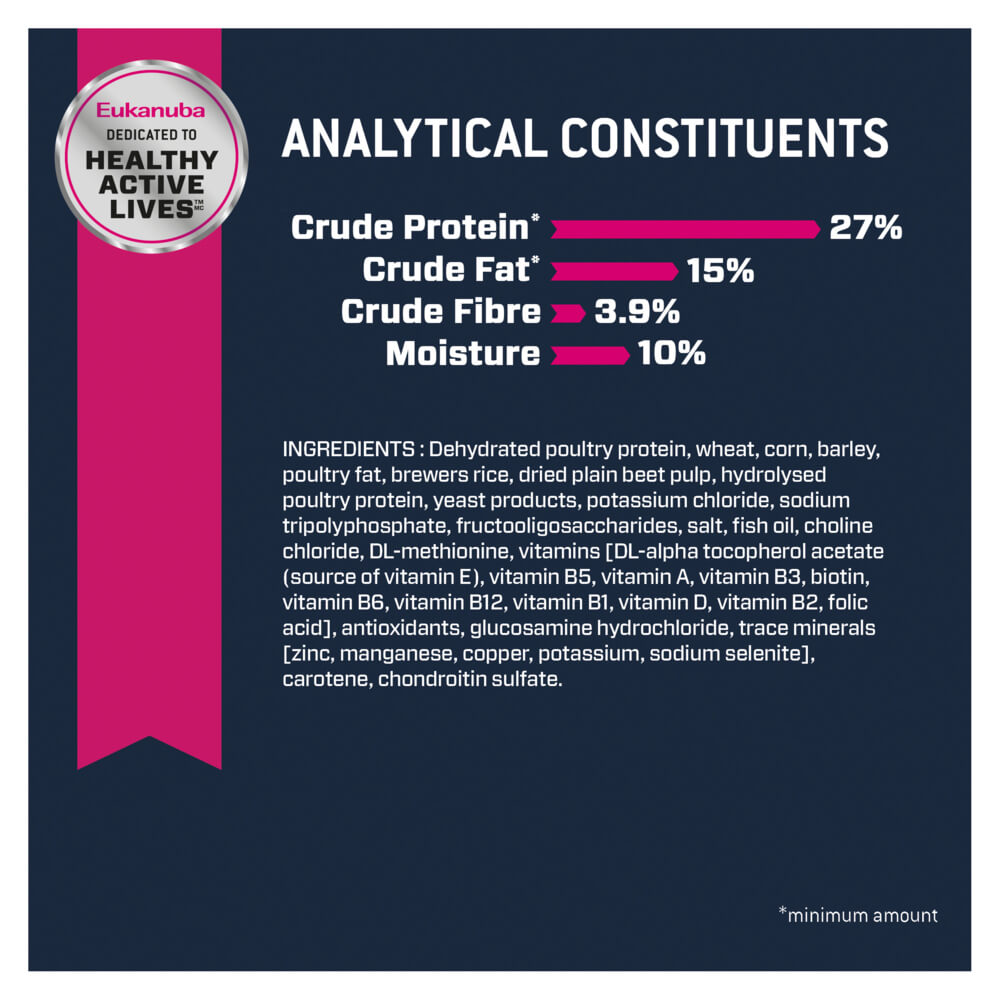 Eukanuba Small Breed Senior Chicken Dry Dog Food