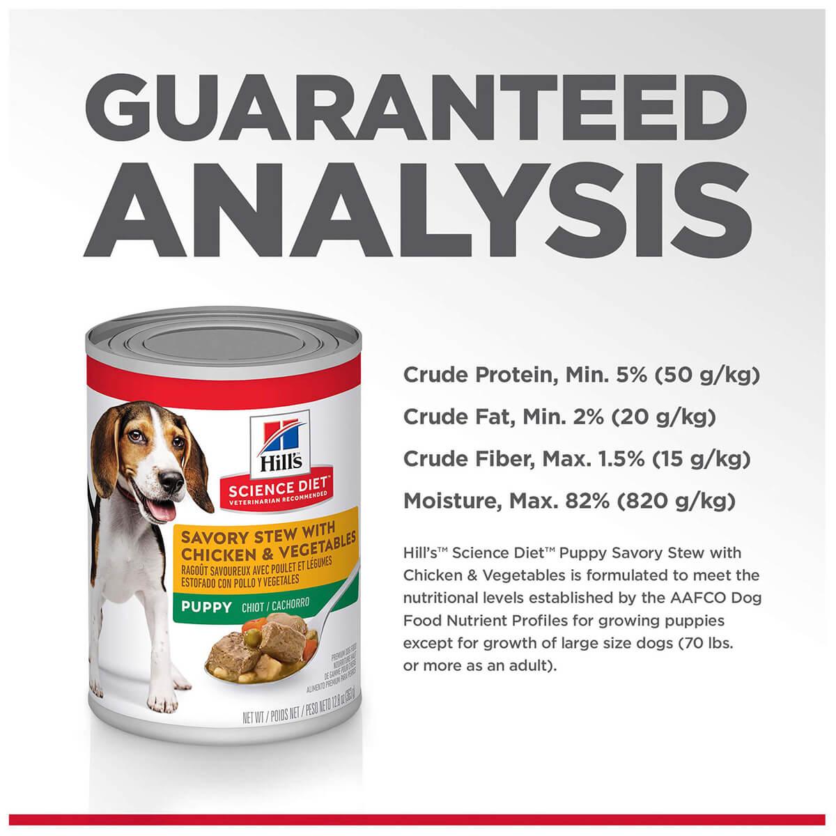 Hill's Science Diet Savory Stew Puppy Chicken & Vegetable Wet Dog Food