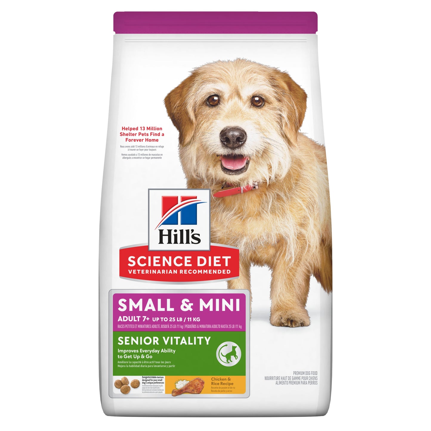 Hill's Science Diet Youthful Vitality Small & Mini Senior Chicken Dry Dog Food