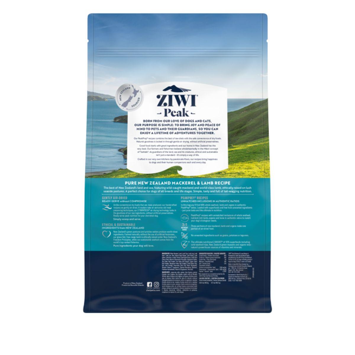 Ziwipeak Daily Dog Cuisine Mackerel & Lamb Dry Dog Food