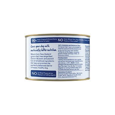 K9 Natural Grain Free Beef Wet Dog Food