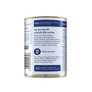 K9 Natural Grain Free Beef Wet Dog Food