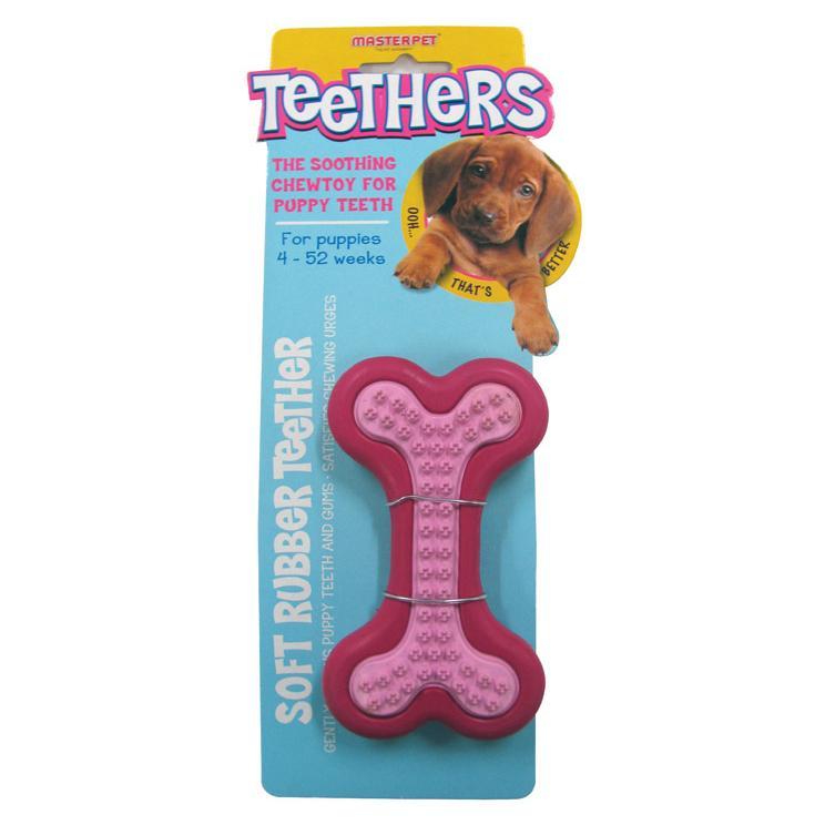 Teethers Dental Massager Bone Dog Chew Toy