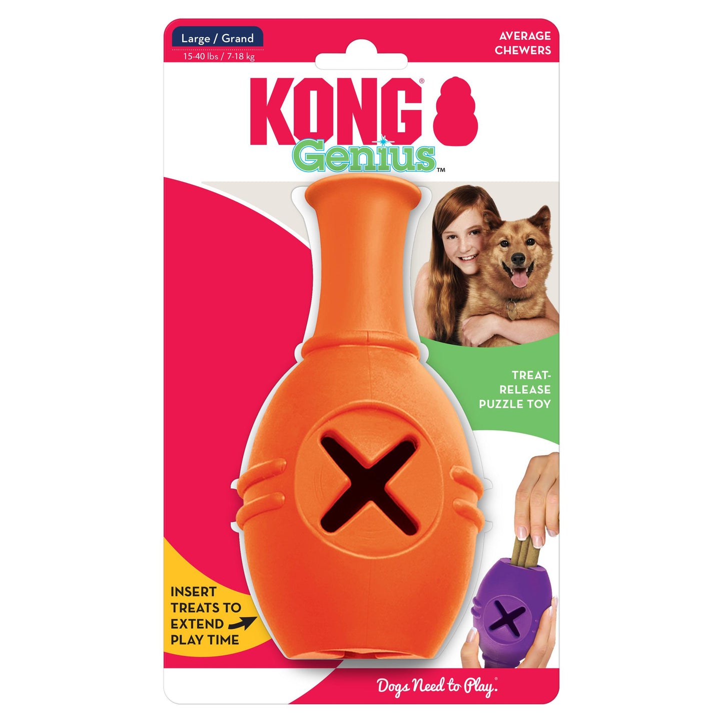 KONG Genius Leo Treat Dispensing Dog Toy
