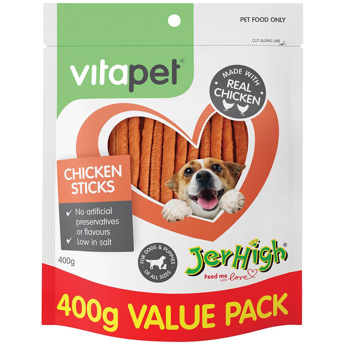 Vitapet Jerhigh Chicken Sticks Dog Treats