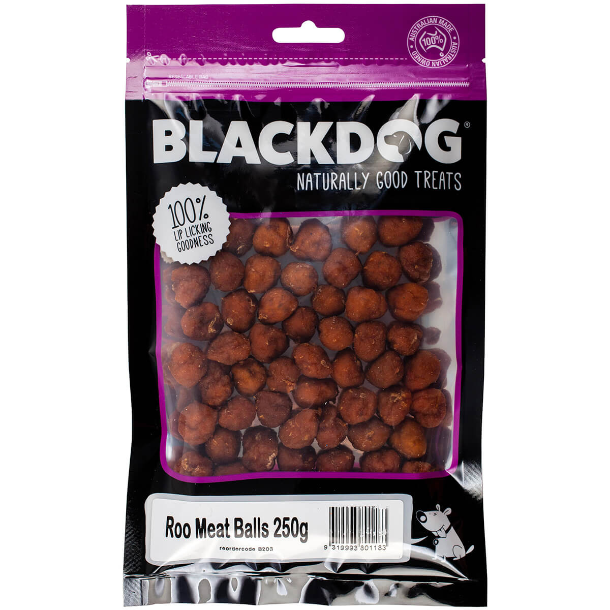 Black Dog Roo Meat Balls Dog Treats