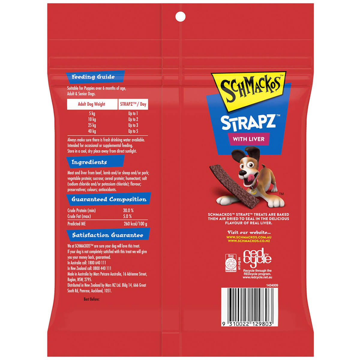 Schmackos Liver Strapz Dog Treats