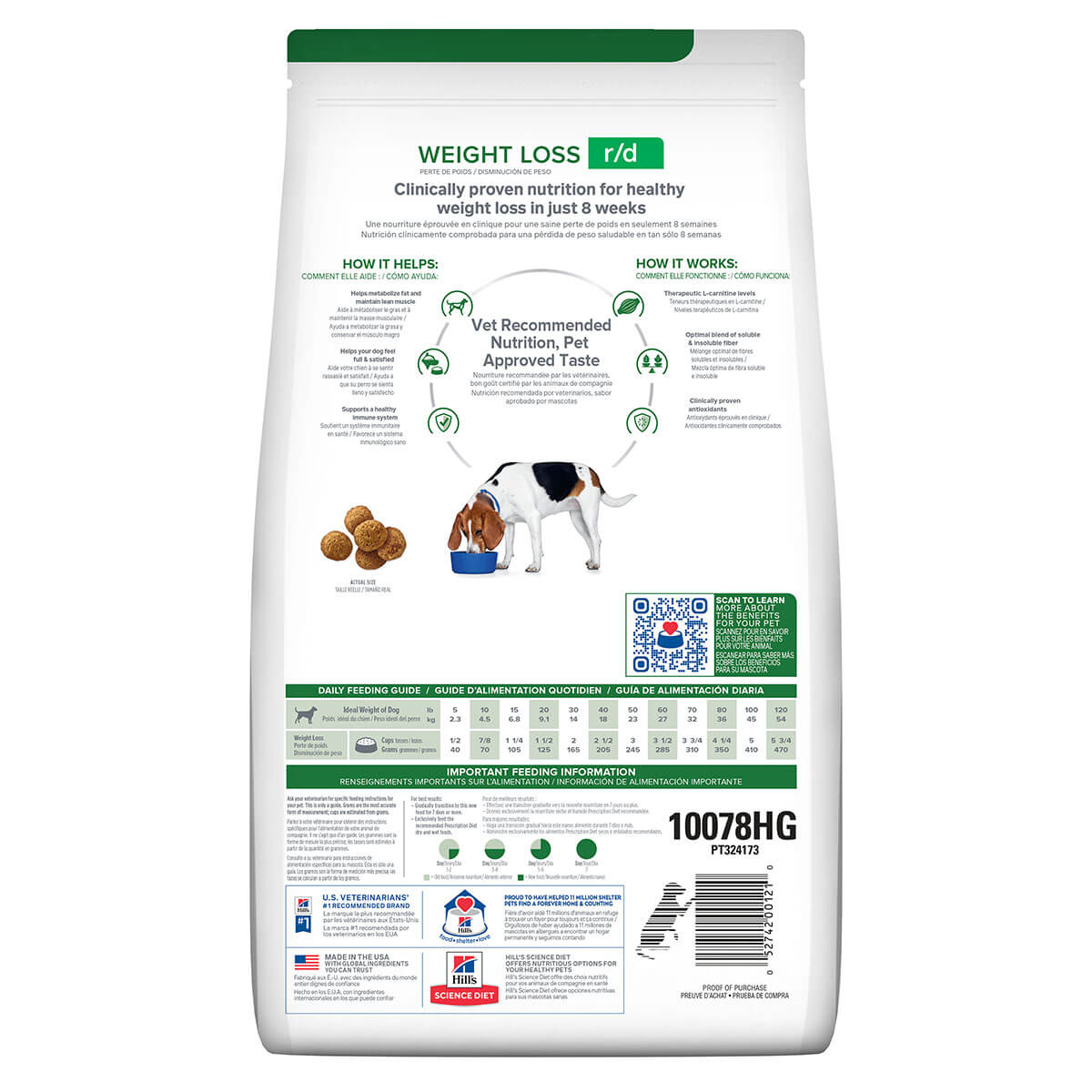 Hill's Prescription Diet R/D Weight Reduction Dry Dog Food