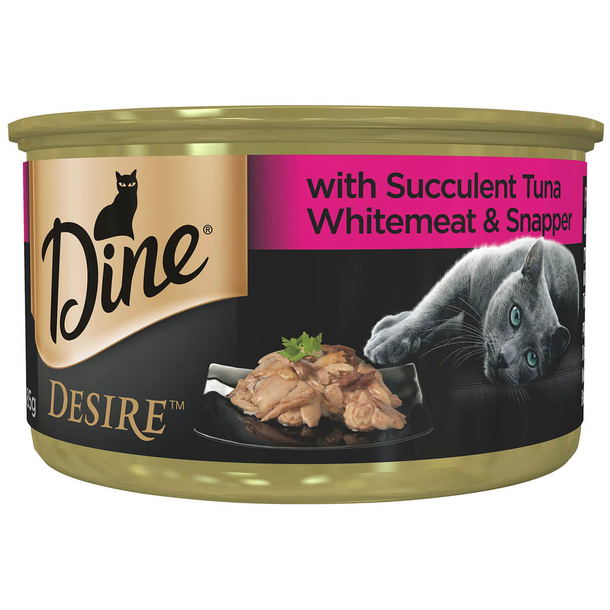 Dine Desire Tuna, Whitemeat & Snapper Wet Cat Food