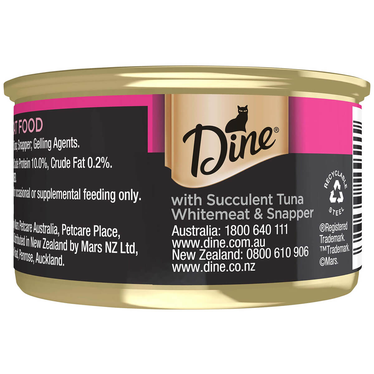 Dine Desire Tuna, Whitemeat & Snapper Wet Cat Food