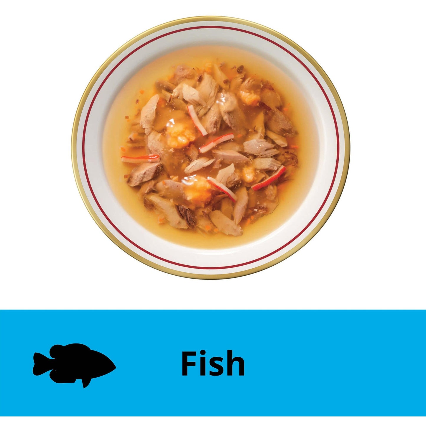 Dine Melting Soup Tuna & Salmon Wet Cat Food