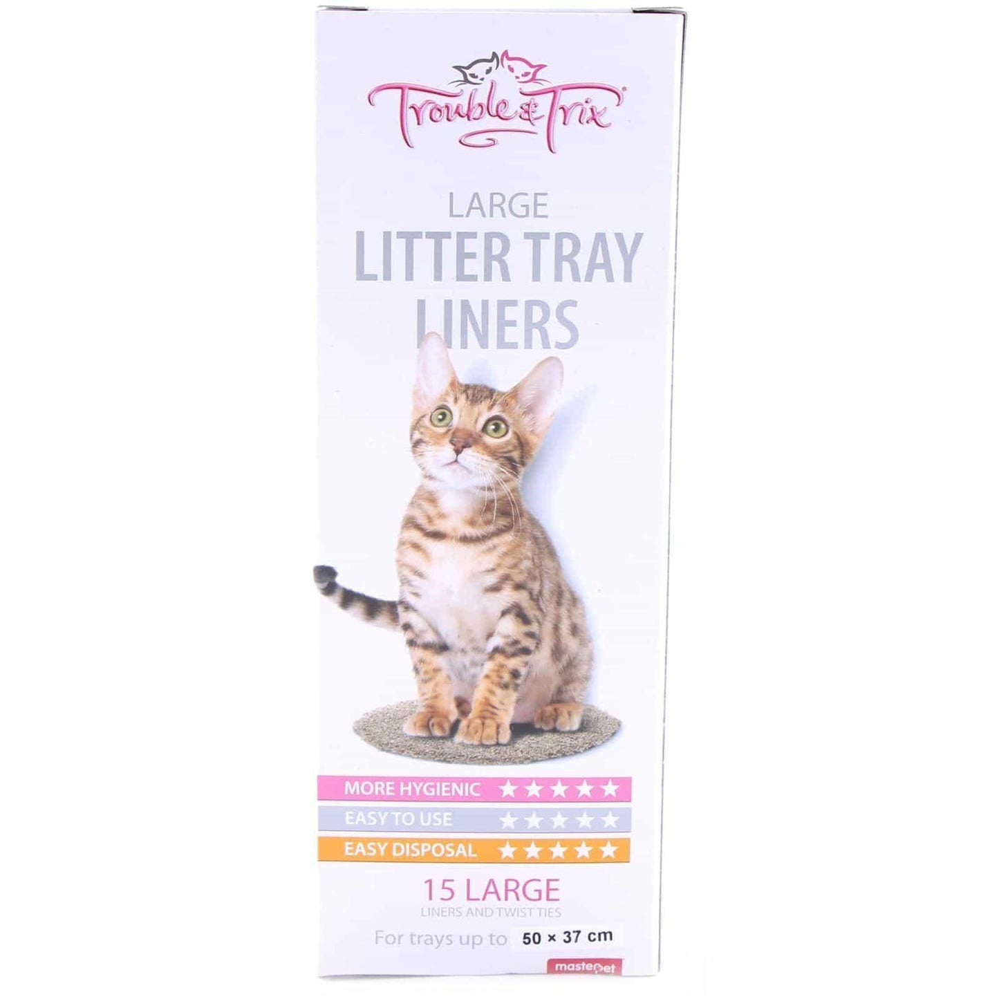 Trouble & Trix Plastic Cat Litter Tray Liners