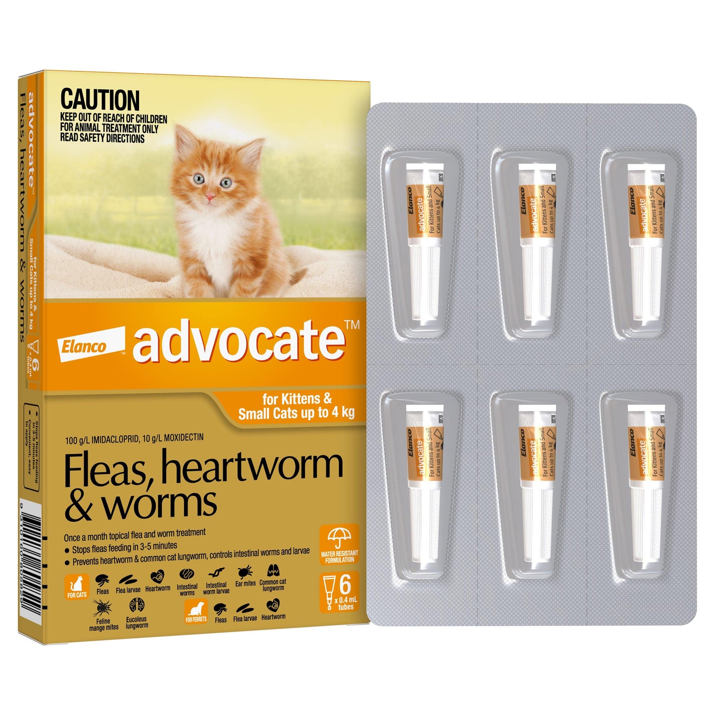 Advocate Flea & Worm Treatment <4kg Cat
