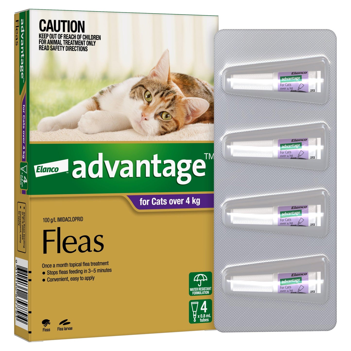 Advantage Flea Treatment >4kg Cat