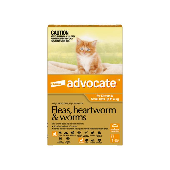 Advocate Spot-On Flea & Worm Treatment <4kg Cat