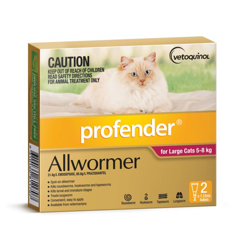Profender Topical Allwormer 5-8kg Cat