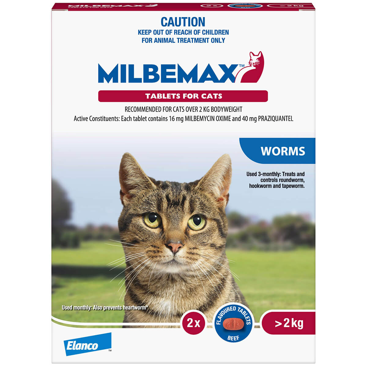 Milbemax Allwormer >2kg Cat