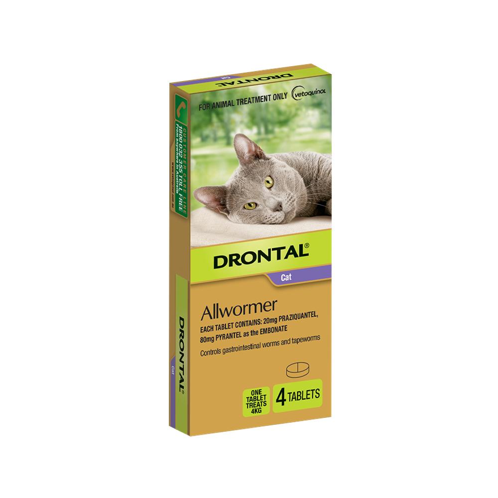 Drontal Ellipsoid Allwormer 4kg Small Cats