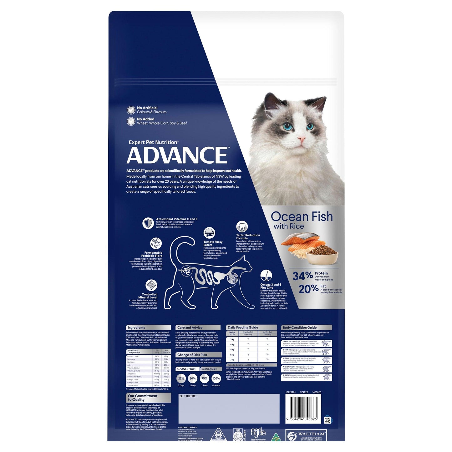 Advance  Total Wellbeing  Adult  Fish  Dry Cat Food