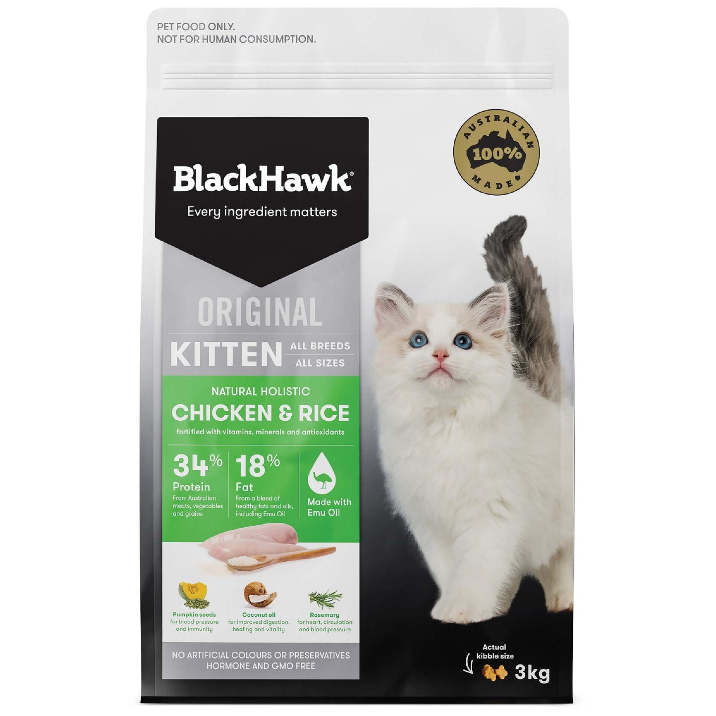 Black Hawk Original Kitten Chicken Dry Cat Food