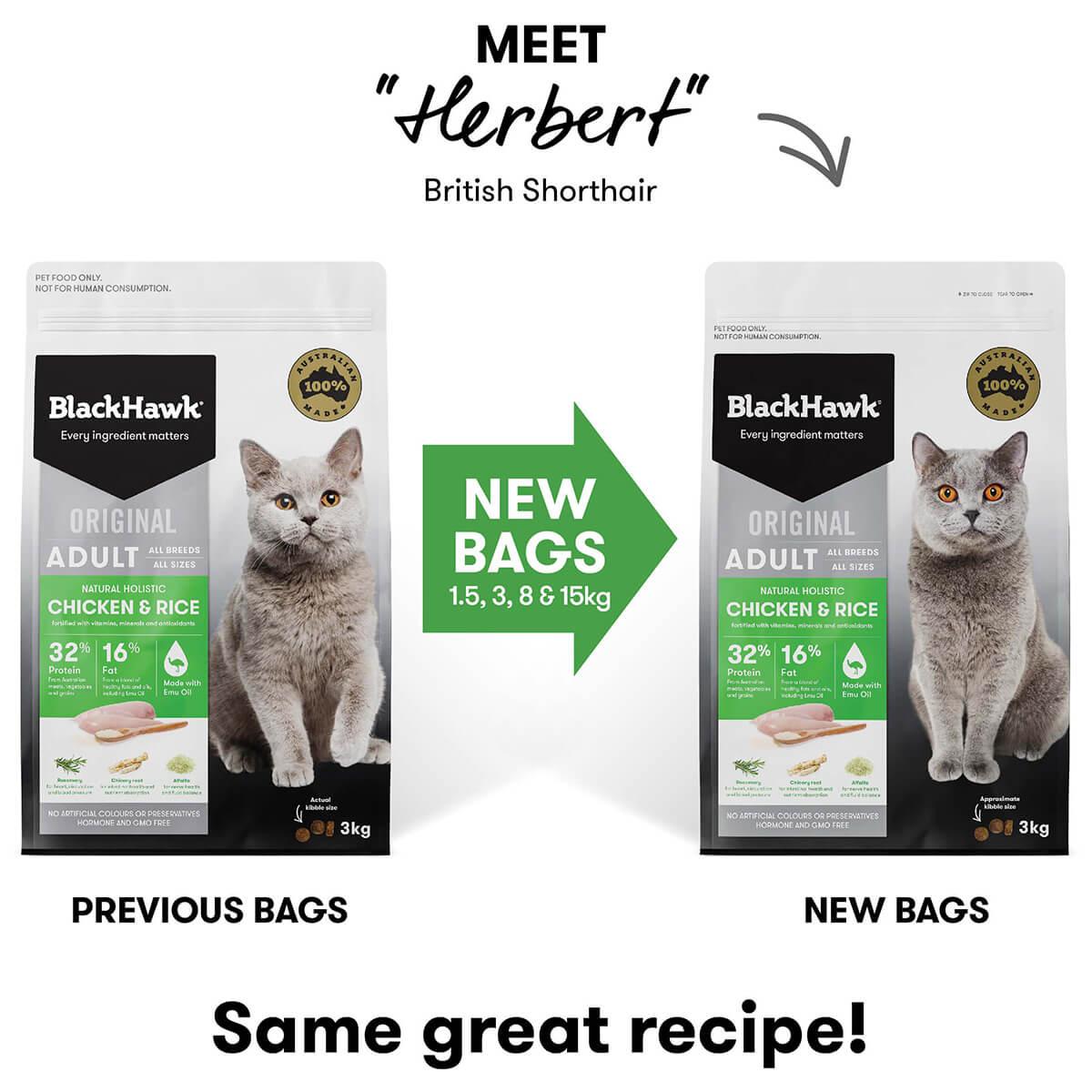 Black Hawk Original Adult Chicken Dry Cat Food