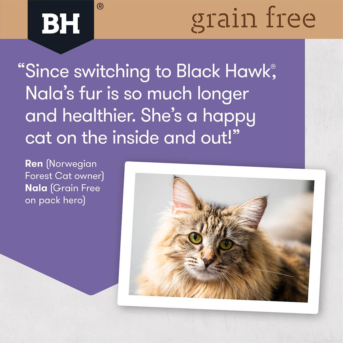 Black Hawk Grain Free Adult Duck & Fish Dry Cat Food