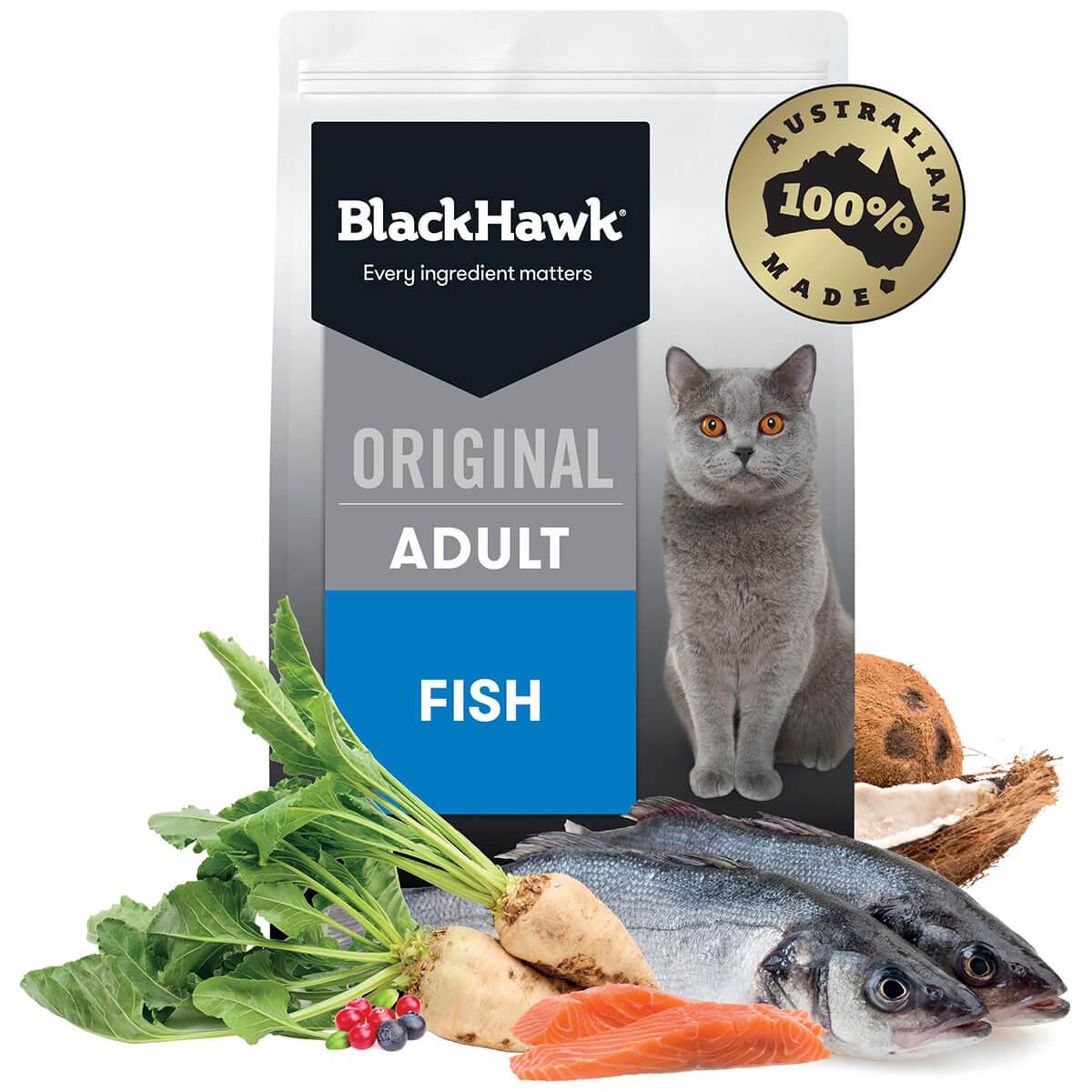 Black Hawk Original Adult Fish Dry Cat Food