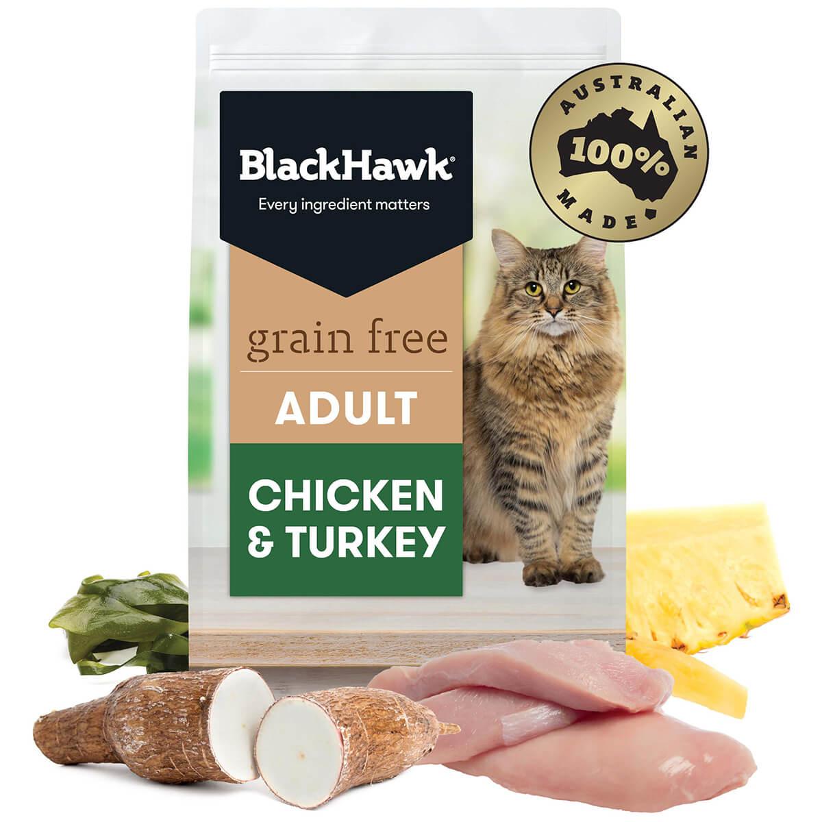 Black Hawk Grain Free Adult Chicken & Turkey Dry Cat Food