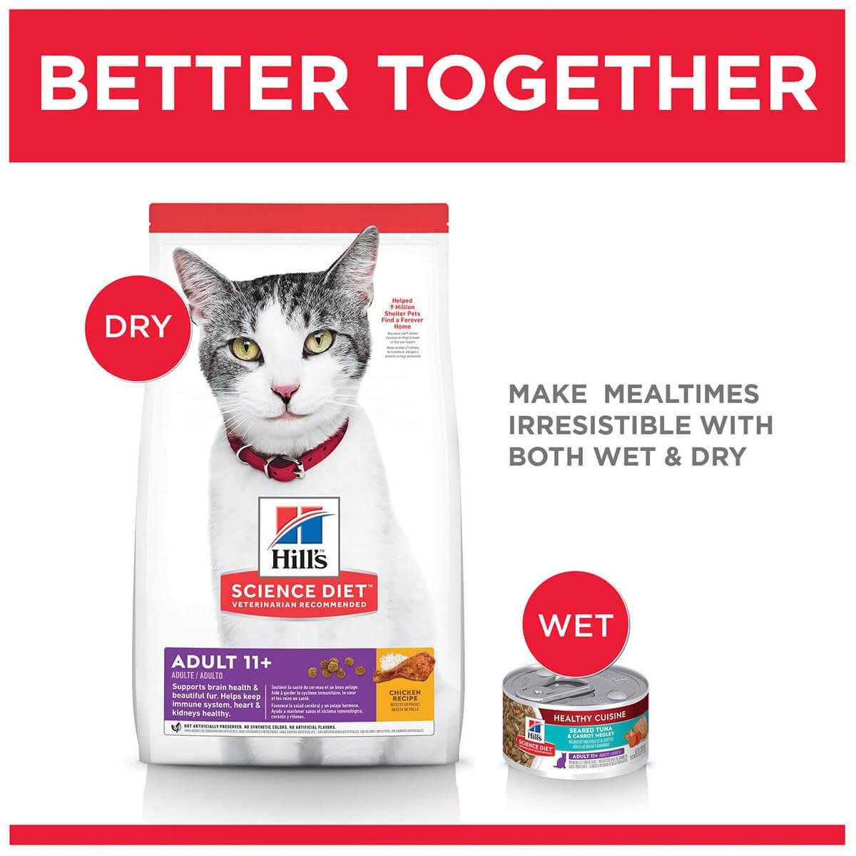 Hill's Science Diet 11+ Senior Dry Cat Food