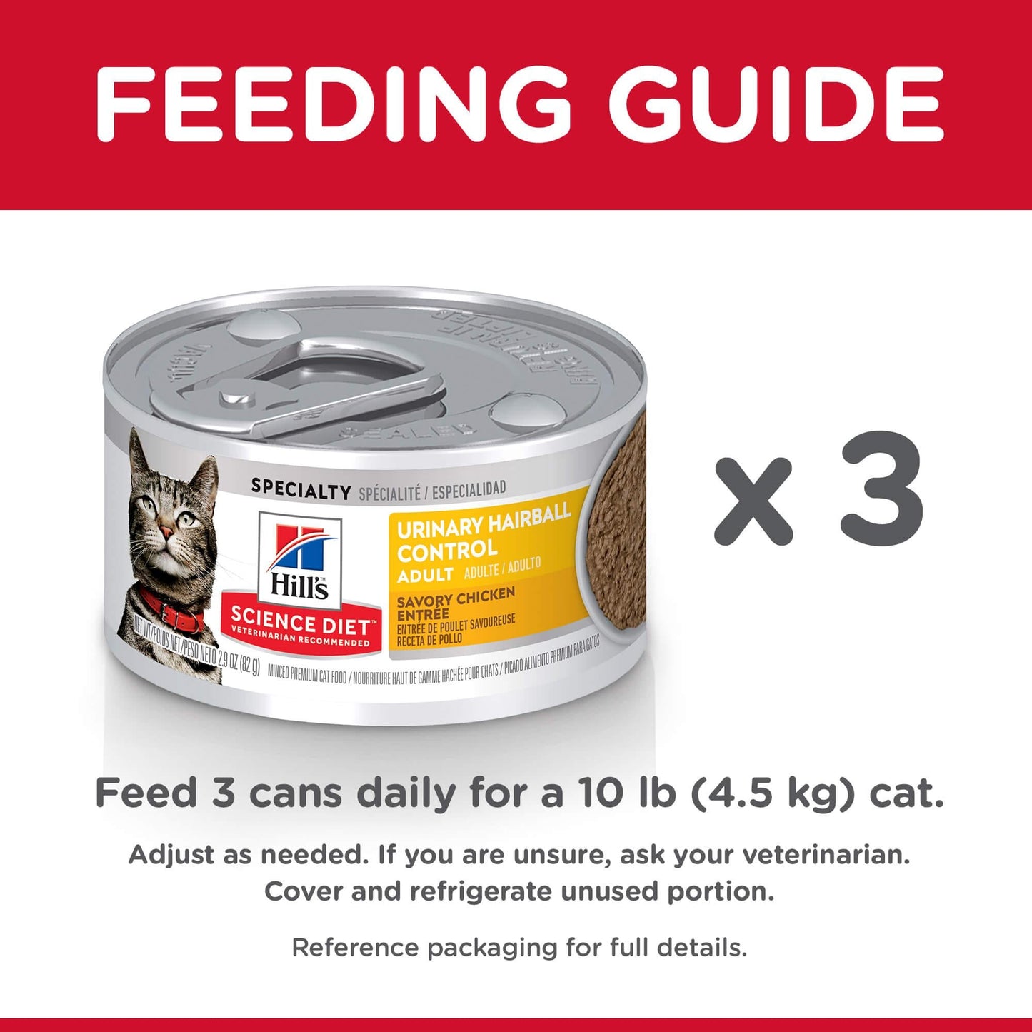 Hill's Science Diet Urinary Hairball Control Adult Chicken Wet Cat Food 82g